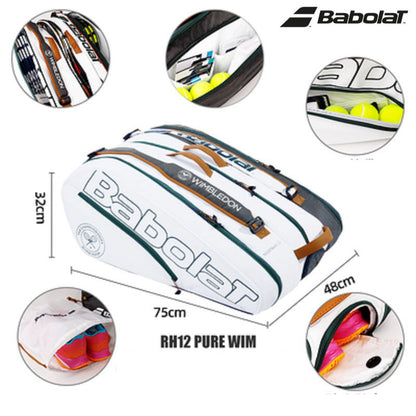 Borsa da Padel/Tennis Babolat Wimbledon monospalla Bianca