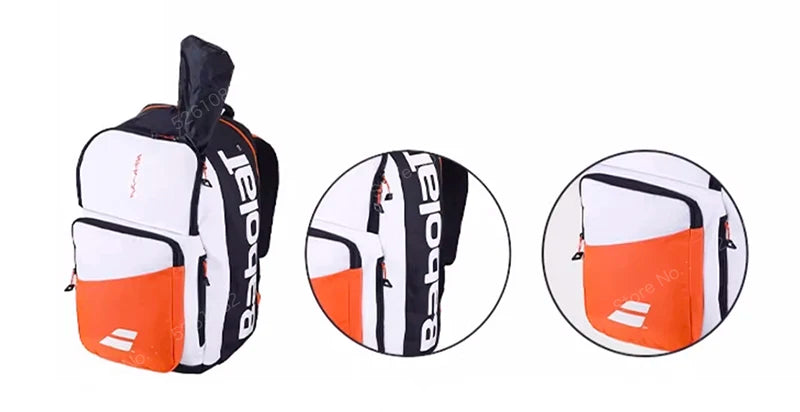 Zaino da Padel/Tennis Babolat Bianco ed arancio